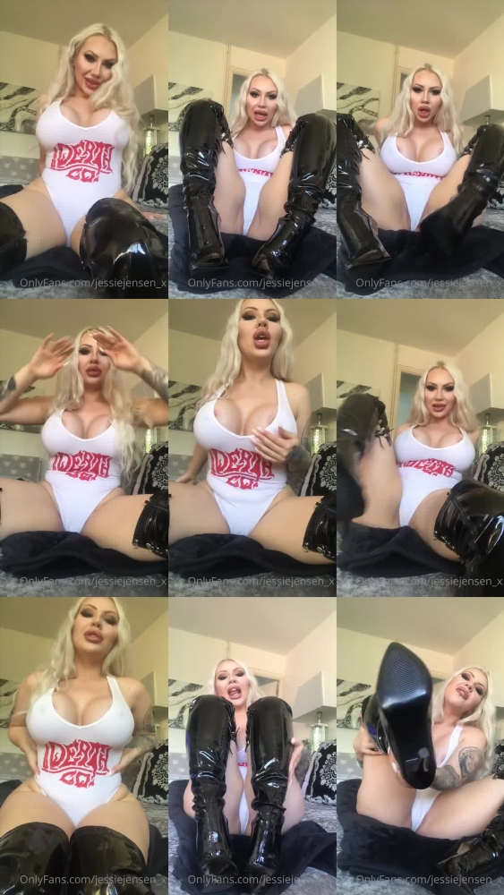 Goddess Jessie Jensen's OnlyFans Video - Cleaning Beta's PVC Boots