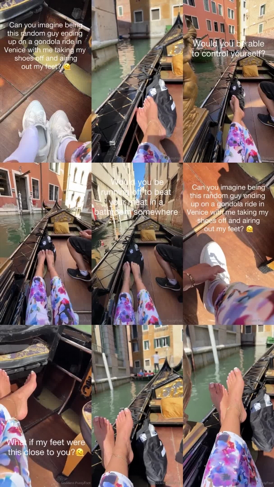 Goddess PussyFoot's Intimate Gondola Adventure on OnlyFans