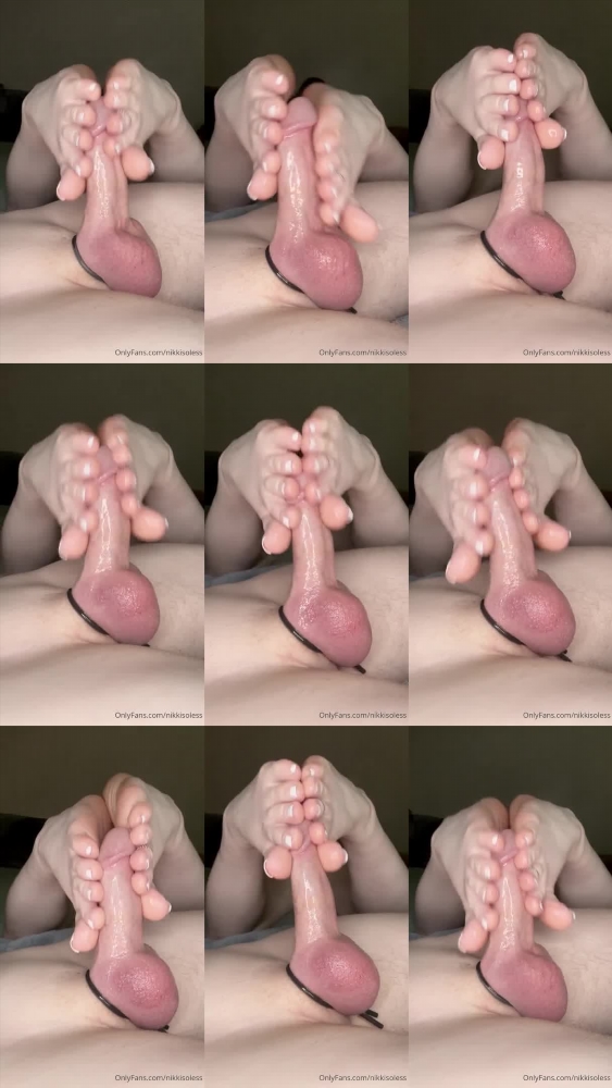 Nikkisoless: A Solo Session with Fresh White Pedicured Feet