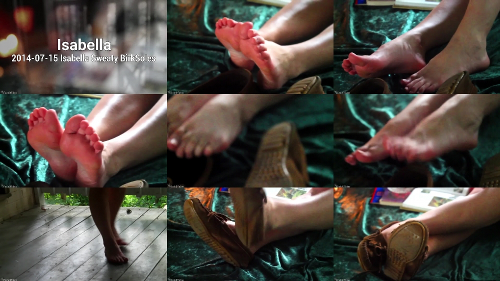 Isabella Sweaty BirkSoles - Full Video on OnlyFans