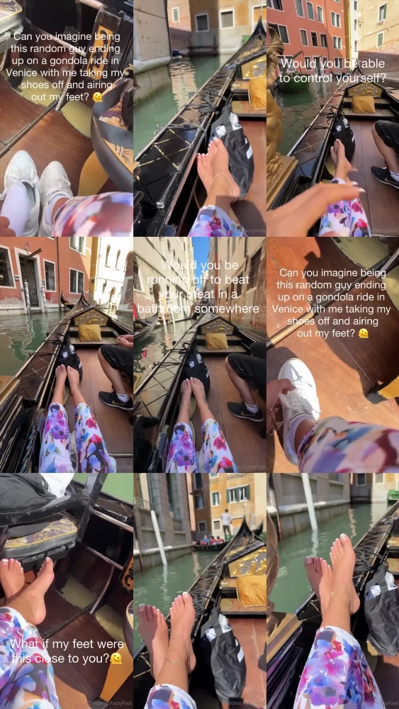 Goddess PussyFoot's Sensual Gondola Ride