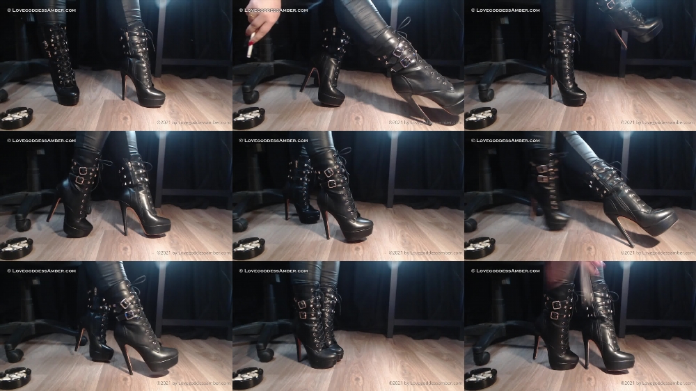 Goddess Amber's Exclusive OnlyFans Video - Humanashtray Boots