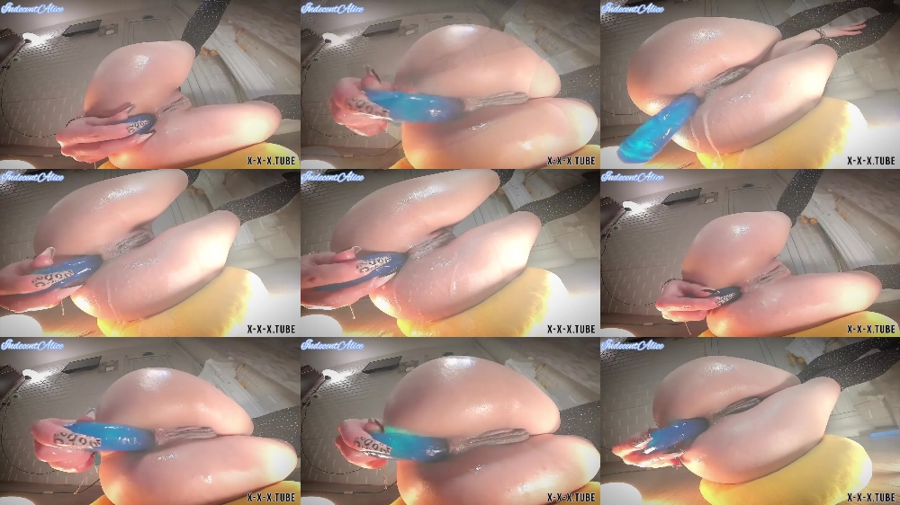 Close Up Anal Stimulation With Long Dildo Fountain Squirt Indecentalice