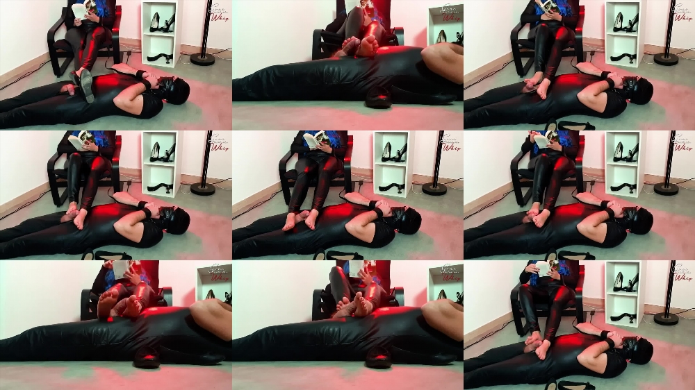 Ignored Teasing Footjob in Gone with the Whip