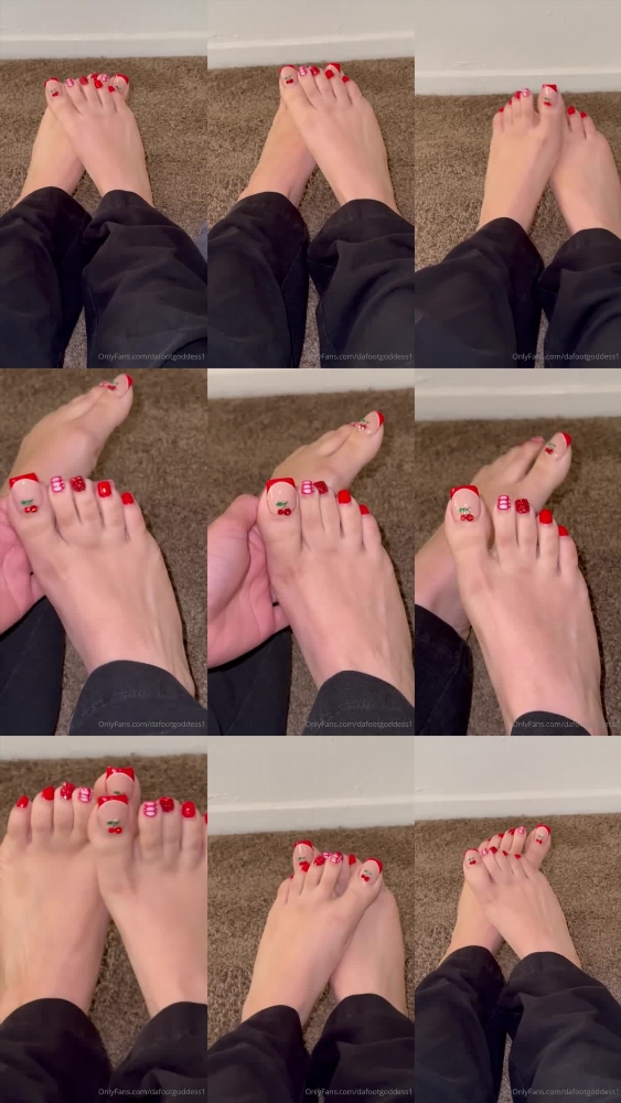 Da Foot Goddess's Exquisite Red Cherry Pedicure
