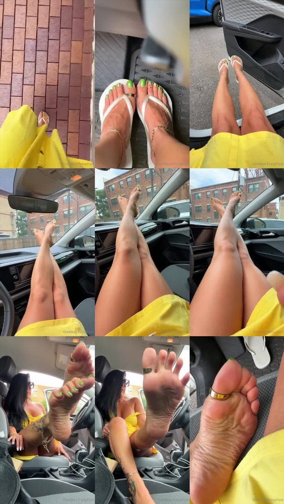 The Goddess in White Havaianas