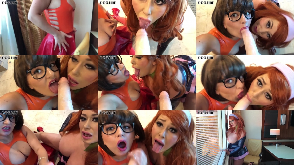 Latex Velma and Daphne Scooby Snack BJ with Lulublue x