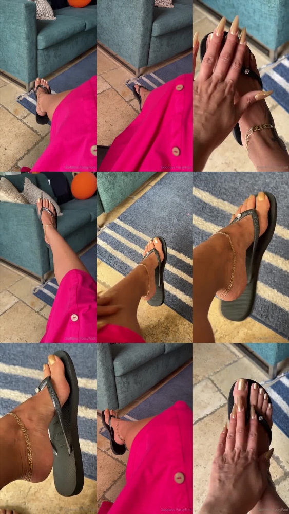 Sneaky Goddess PussyFoot Films Her Feet in a Girls' Hangout