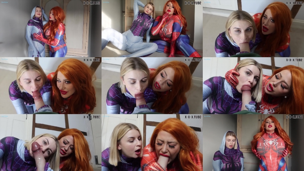 Lulublue X Spidersluts Double Girl Blowjob