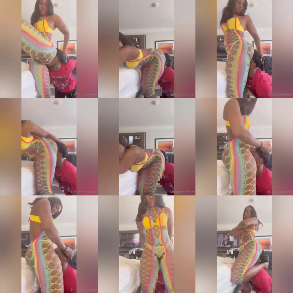 Haitian Babes' Nylon Foot Fetish Delight