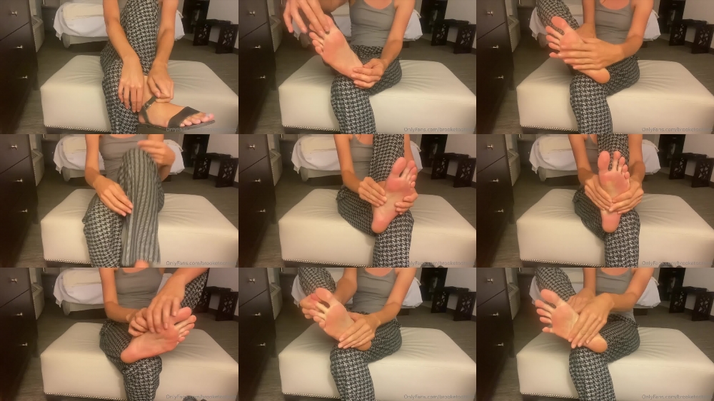 Brooke Tootsies' Sensual Foot Rub Video