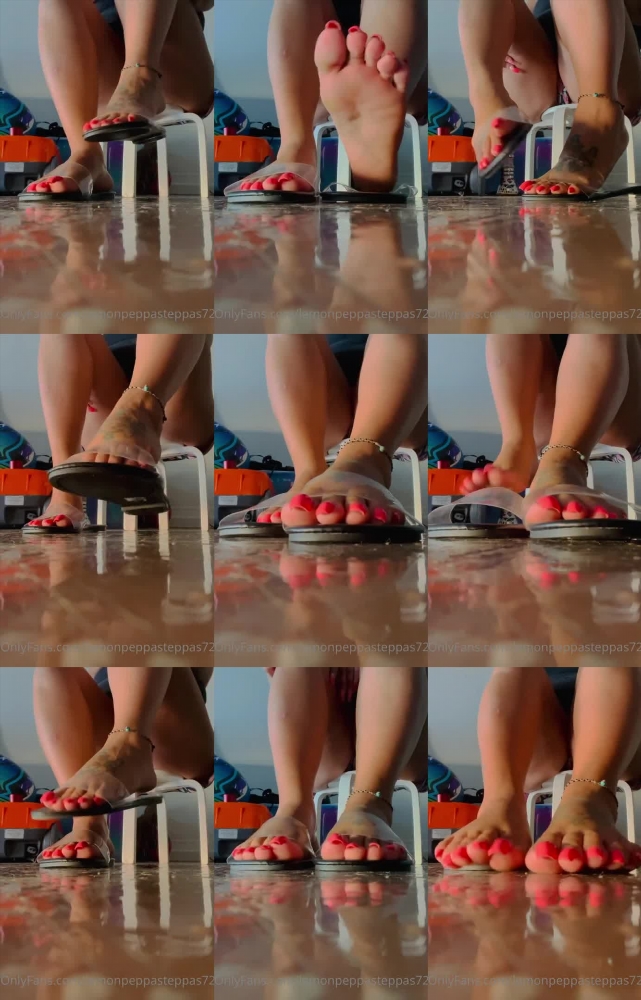 Benzzzz's Playful New OnlyFans Video: Bong Rip and Sandal Fun