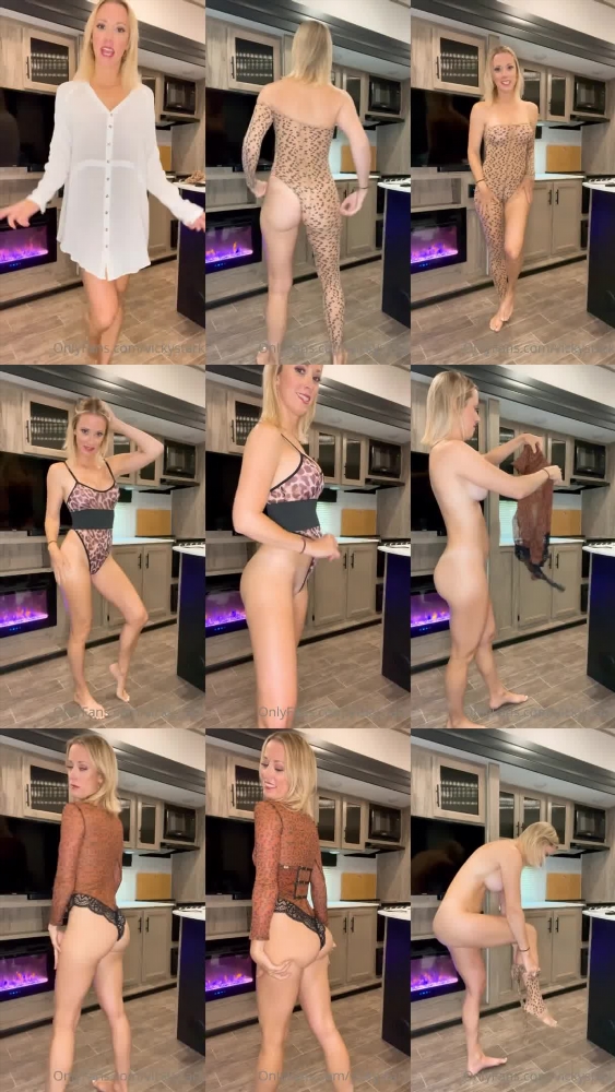 Vicky Stark's Leopard Print Lingerie Try-On Video