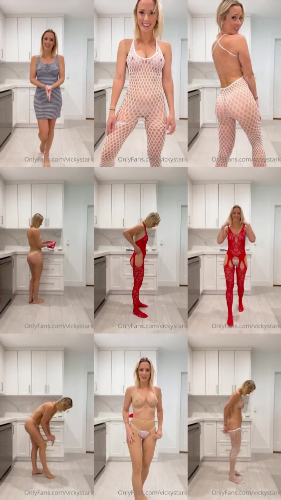 Vicky Stark's One Piece Lingerie Try On