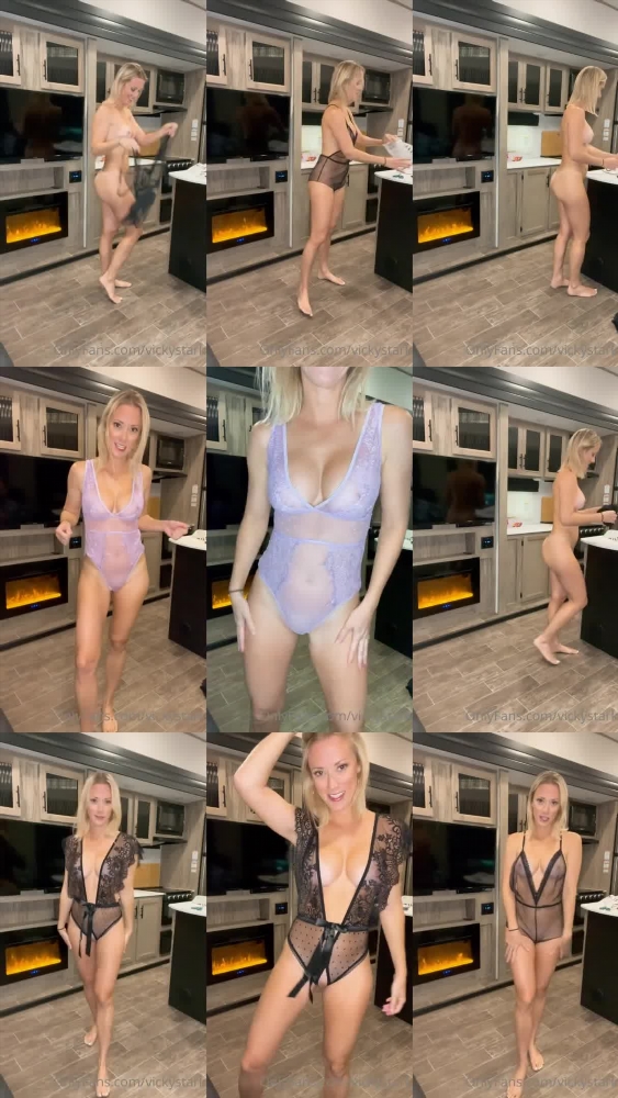 Vicky Stark's Sizzling Christmas Lingerie Gift Try-On