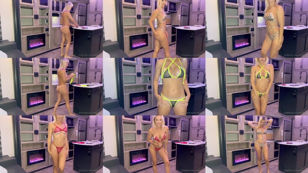 Vicky Stark's Sizzling Bikini Try On Session