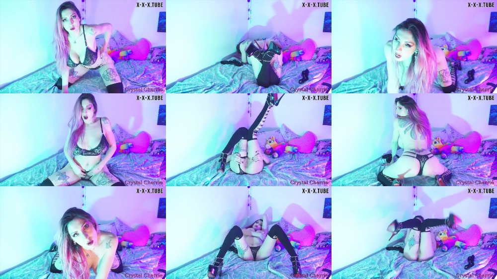 Crystal Cherrie's Sensual Striptease in High Heels