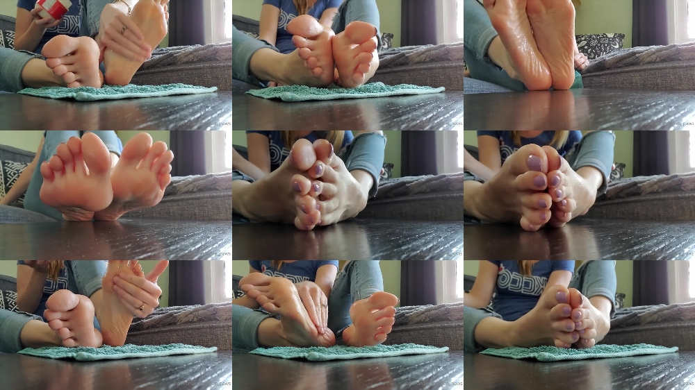 Sloans Paws OnlyFans Video - New Oily Soles Foot Fetish Fantasy