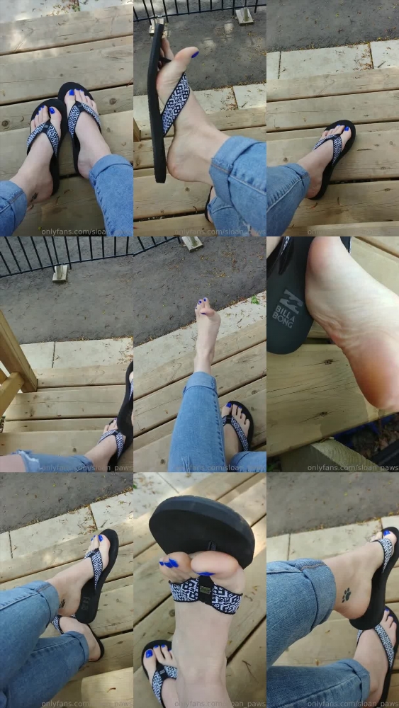 Watch Sloans Paws Dangle Her Favorite Flip Flops In An Exclusive OnlyFans Video
