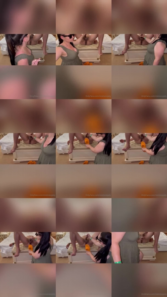 JailyWife: Deserved to be cum on my dirty slippers video