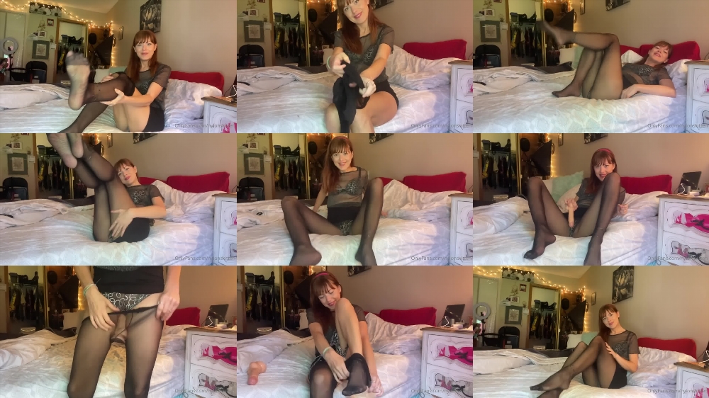 Nylonskitten's Sexy Black Sheer Nylon Video - OnlyFans