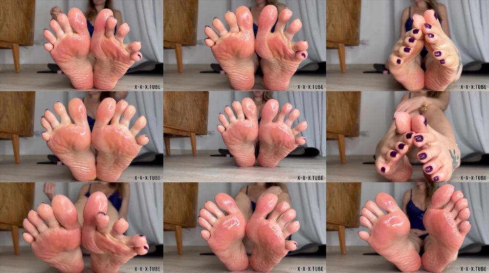 Grazigoddess' Oily Soles Masturbation Video