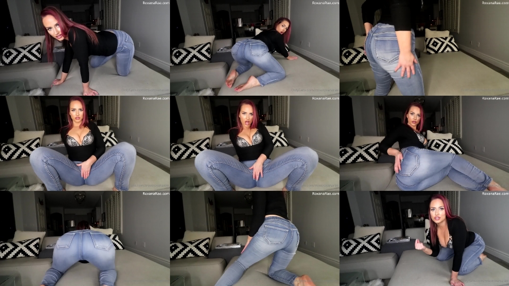 Goddess Roxana Rae's Tight Jeans Ass Fetish Video - BDSM & Anal Play