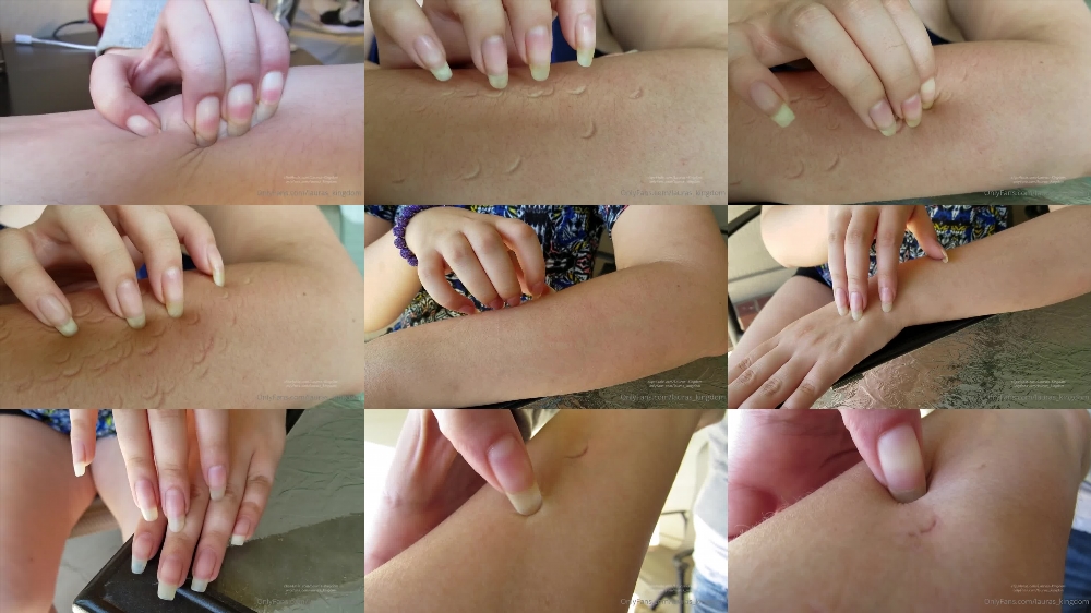 Watch LaLaLaura's Hottest OnlyFans Video on KNicoles Long Nails Skin Digging Clip