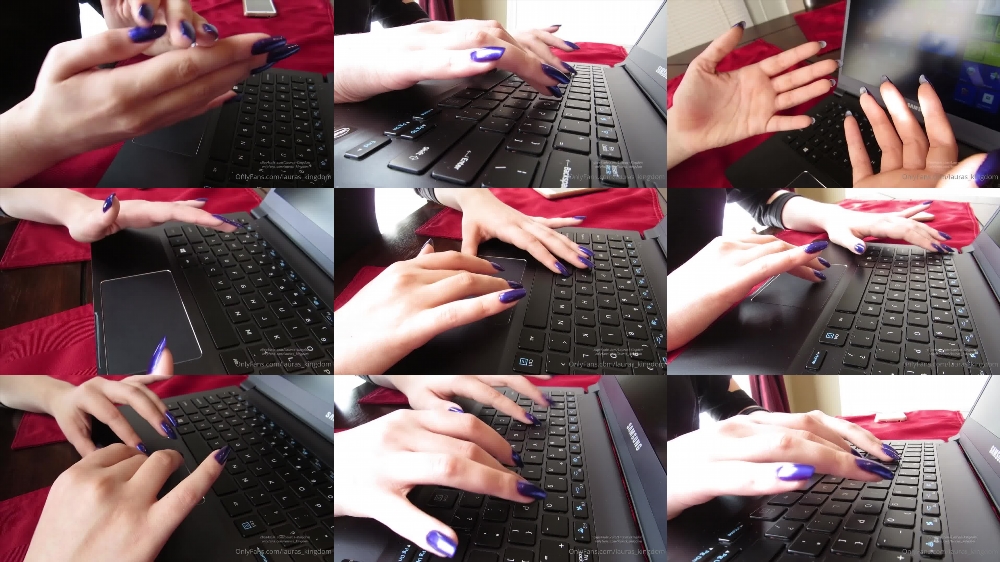 Watch LaLaLaura's OnlyFans Purple Nails Video