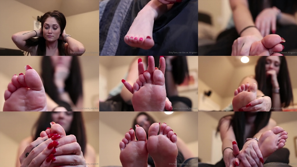 Laura's Romantic Foot Tease OnlyFans Video - LaLaLaura's Sensual Touch