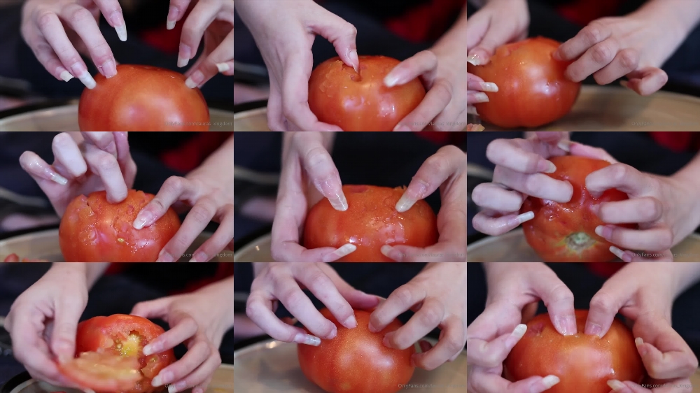 Watch LaLaLaura's OnlyFans Video: Savannah Destroys a Giant Tomato