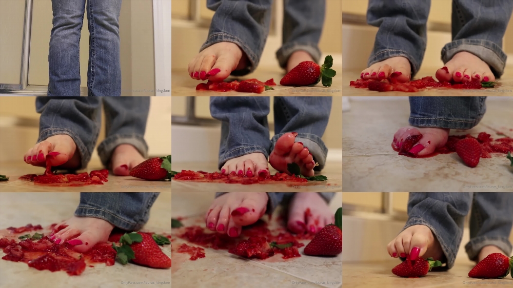LalaLaura's Messy Strawberry Crush OnlyFans Video