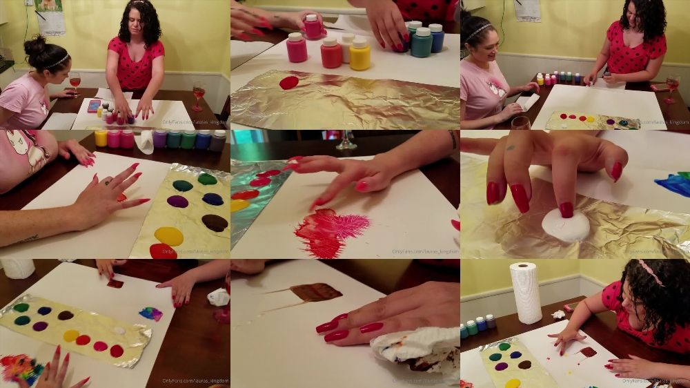 Finger Painting with KNicole - LaLaLaura's OnlyFans Video