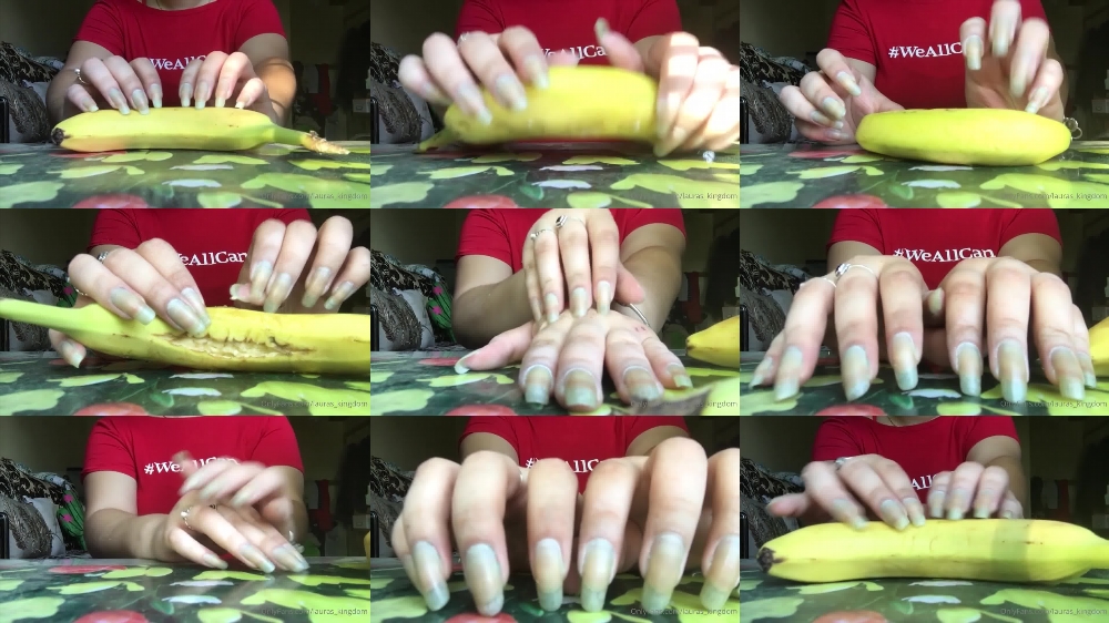 Watch LaLaLaura's Nail_Art_Kay Banana Claw Talk Video on OnlyFans