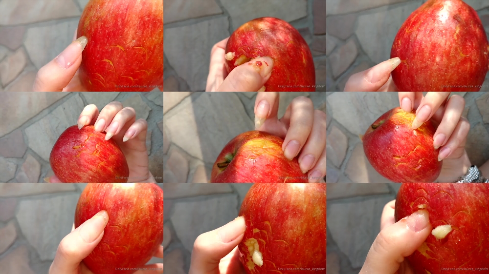 Watch LaLaLaura - Claw Queen Apple Claw Video on OnlyFans