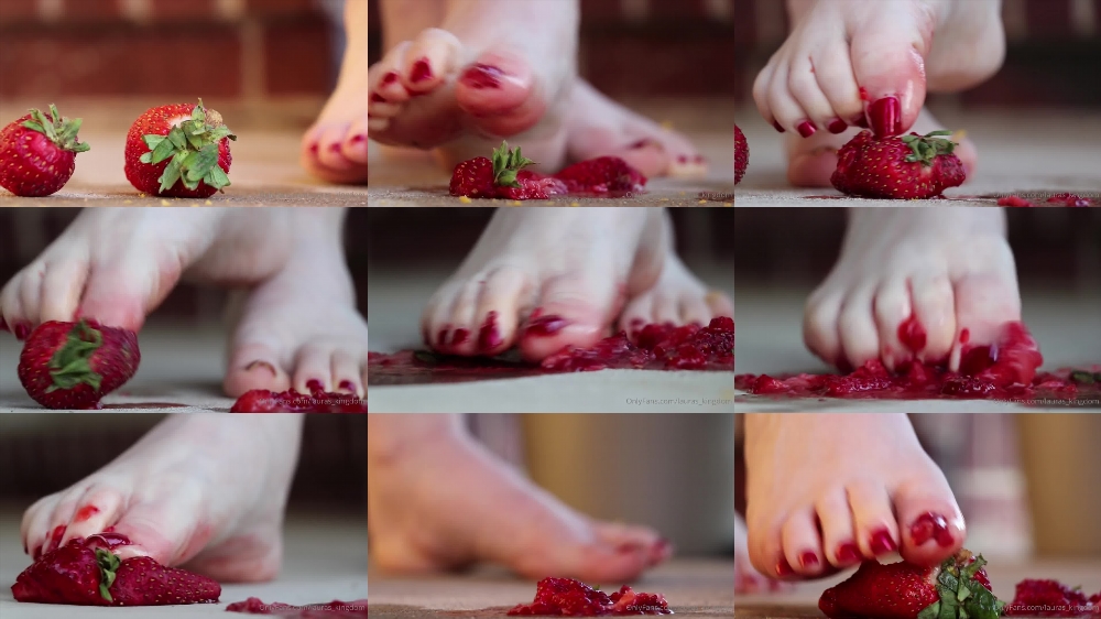Watch Laura's Strawberry Squish Video on OnlyFans