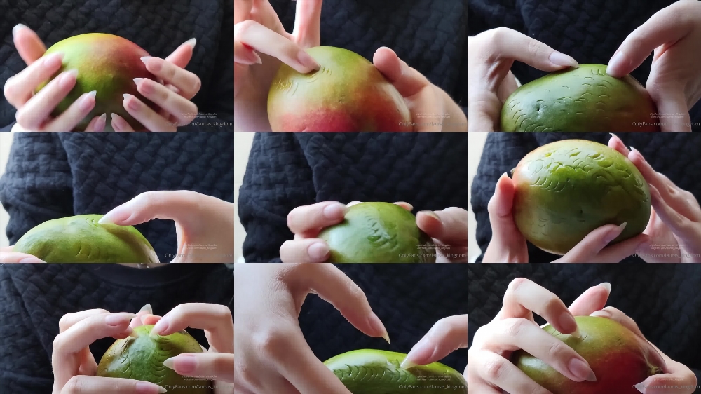 Watch LaLaLaura's Claw Queens Razor Sharp Mango Dessert Video on OnlyFans