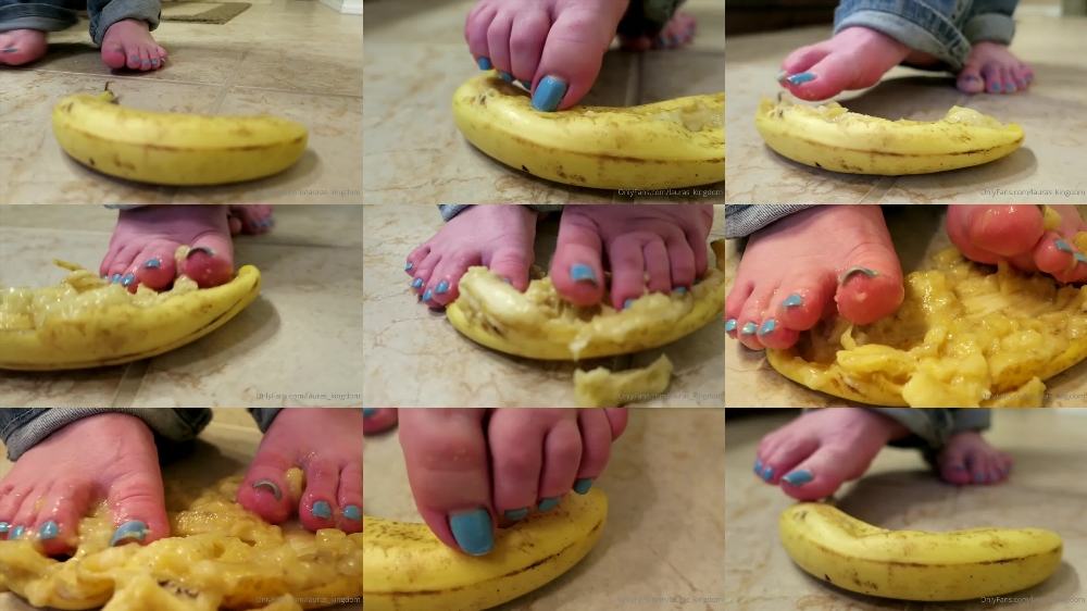 Watch LaLaLaura's Banana Squish Video on OnlyFans