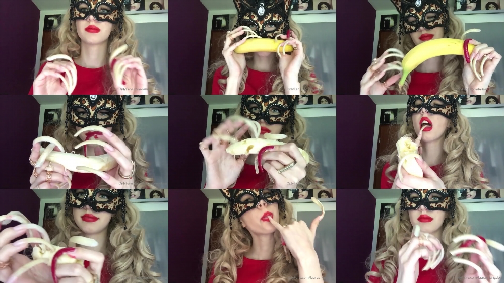 Watch LaLaLaura's OnlyFans Video: Christina's Bare Nails and Bananas