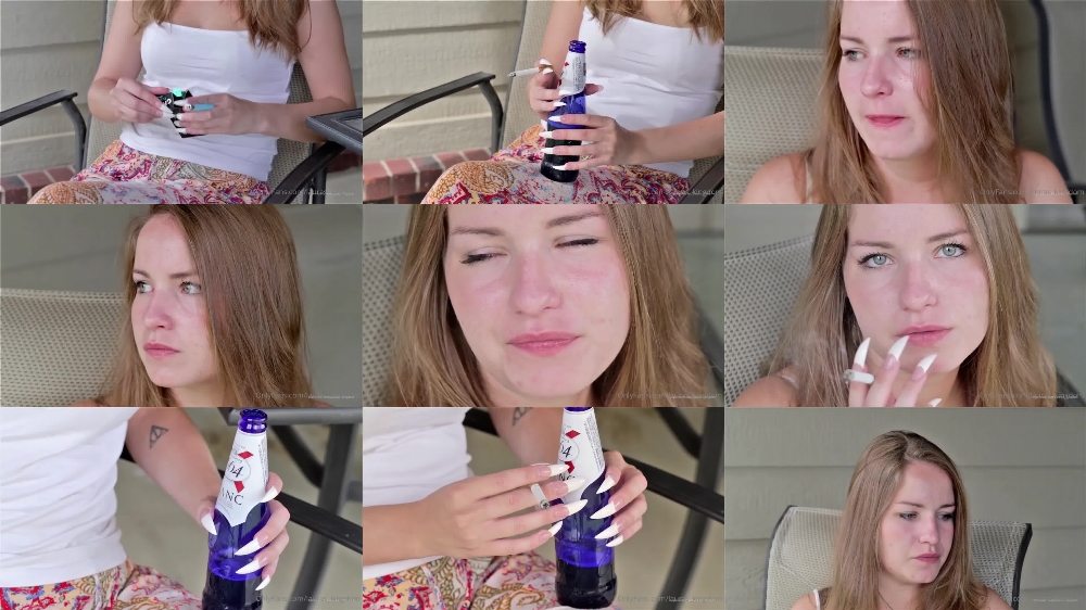 Lilys Smoke Break Video with LaLaLaura on OnlyFans