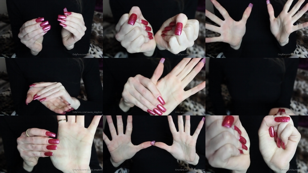 LaLaLaura - LaLaLaura's OnlyFans Video - Isabellas Palms and Red Nails