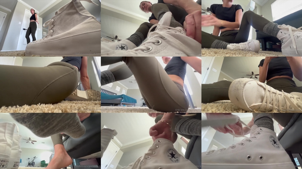 Giantess Tara Putting on Shoes in a Regular Day Video