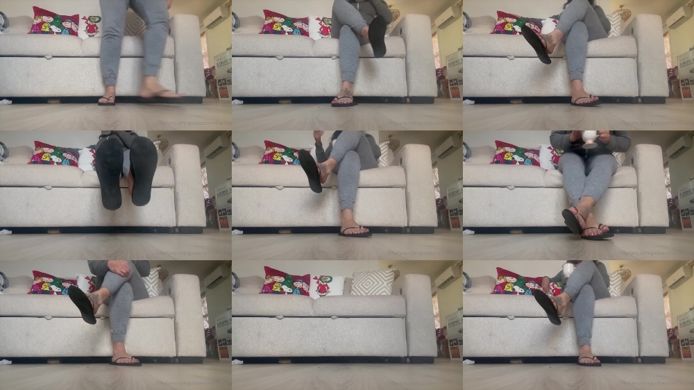 Goddess Monica: Flip Flop Coworker Facetime JOI Video