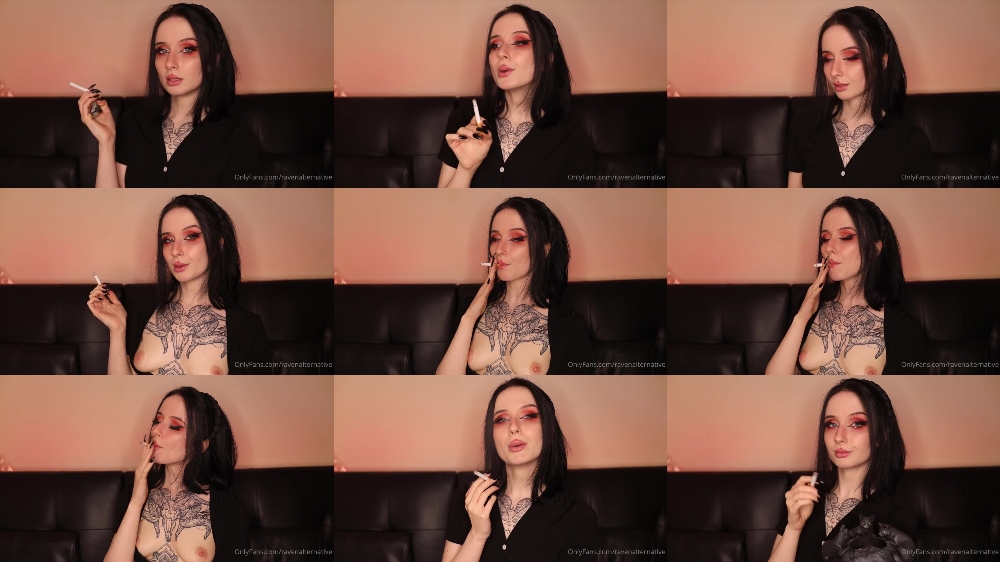 Raven Alternative's Smoking Video on OnlyFans