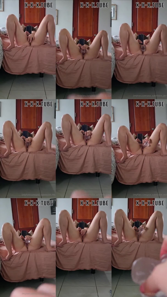 Clear Dildo Playtime with Your Submissive Doll