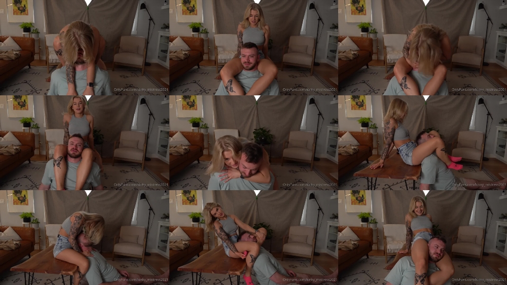 Kinky Mistress 2021 OnlyFans Video - Scissorhold with Cuck Tease