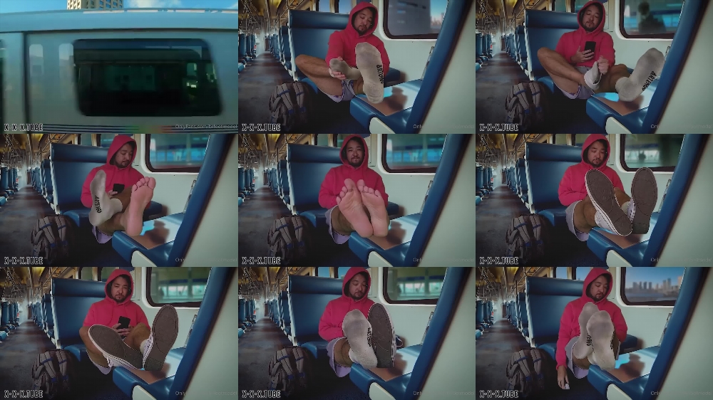 Brfootmodel's Sensual Train Ride with Master S