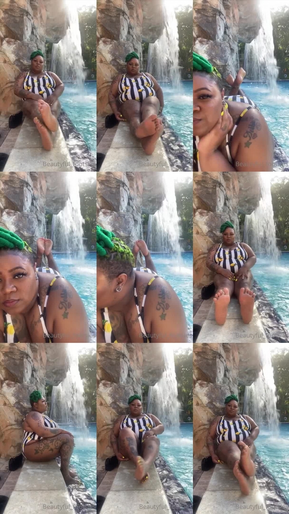 Sultry Beautyful_footsies Teases in a Poolside Video