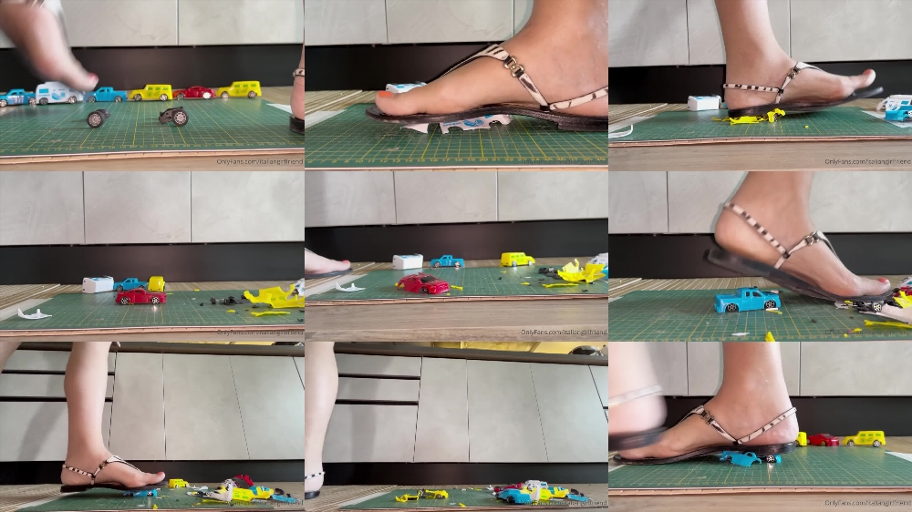 Italian Girlfriend: A Fun Afternoon with Plastic Toys and Flat Sandals