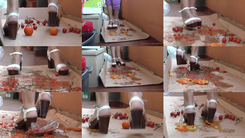 Italian Girlfriend's Messy Feet Adventure on OnlyFans